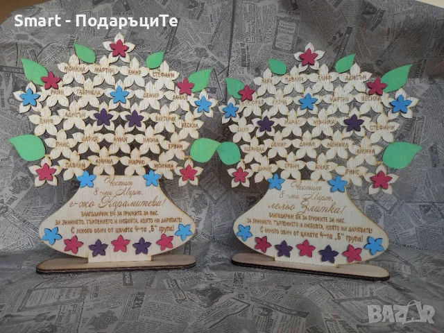 Подарък за завършване за учителка с имената на група, клас, снимка 6 - Подаръци за жени - 44313038