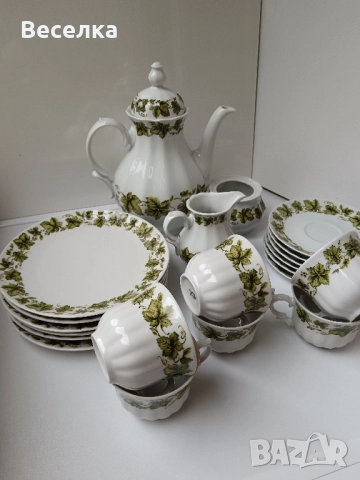 Сервиз за кафе и десерт за 6 човека, Бавария , снимка 11 - Сервизи - 52028864