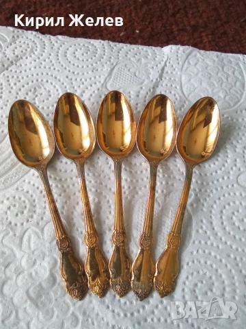 Лъжици позлатени малки 52637, снимка 4 - Прибори за хранене, готвене и сервиране - 52747324