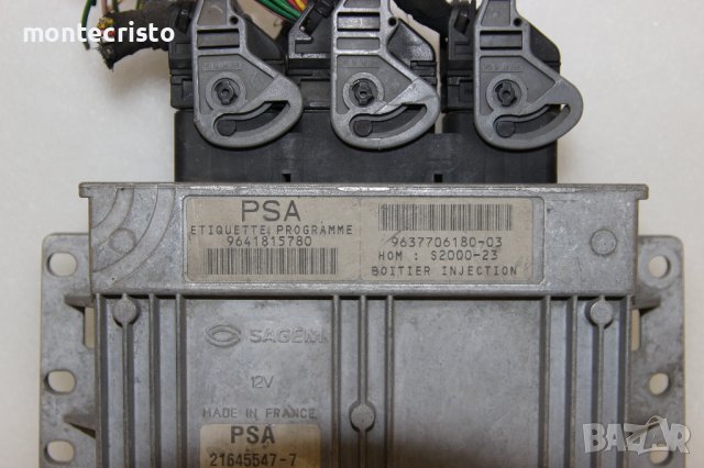 Моторен компютър ECU Peugeot 206 (1998-2009г.) 9641815780 / 9637706180-03 / 963770618003 / 216455477, снимка 2 - Части - 43321782