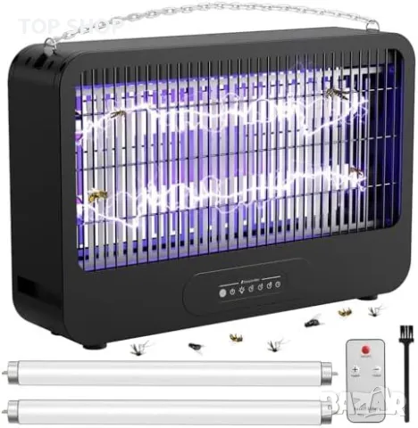 Нов Унищожител на насекоми FethFire Fly Zapper, 4000V, Двустранна UV Лампа