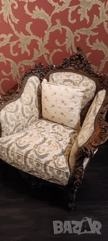 Старинно френско кресло "Луи XV" , снимка 2 - Антикварни и старинни предмети - 52331026
