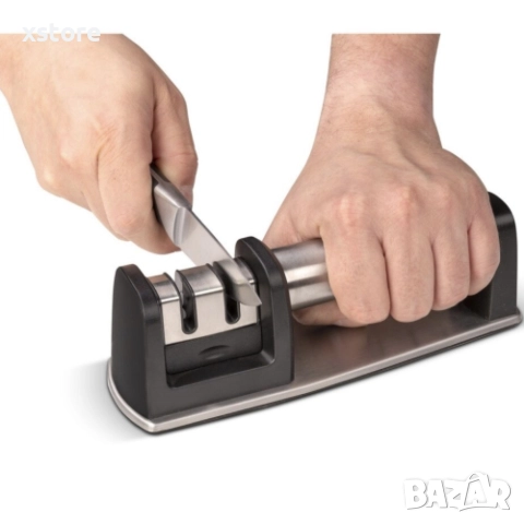 W E L Q U I C 2 Stage Kitchen Knife Sharpener Диамантено точило за ножове, снимка 6 - Други стоки за дома - 52700195