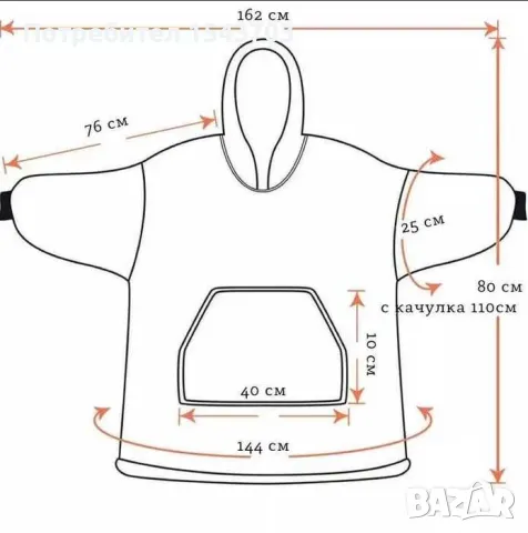 Пухкави Tопли Unisex Плюшени Одеяла с Ръкави и Качулка Супер Подарък, снимка 5 - Олекотени завивки и одеяла - 48837688