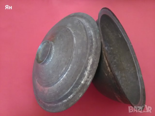 Стара Ретро 100-годишна Калайдисана Медна Тенджера-1920-те , снимка 4 - Други ценни предмети - 39593813