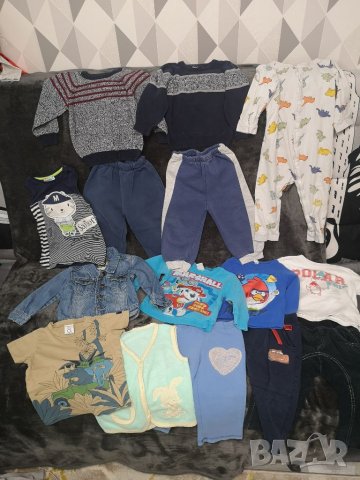 Голям Лот 15бр бебешки дрехи за момче 12-18м/86см, снимка 2 - Други - 39449151