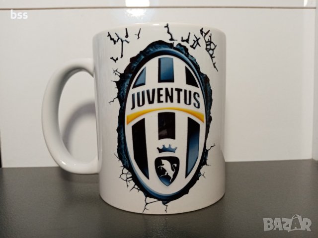 Бяла порцеланова чаша на Ювентус / Juventus, снимка 3 - Чаши - 37122892