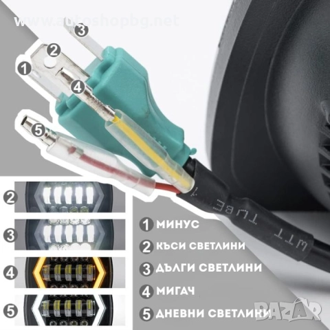 Диоден фар-дълги/къси/дневни светлини и мигач, снимка 3 - Аксесоари и консумативи - 52475862