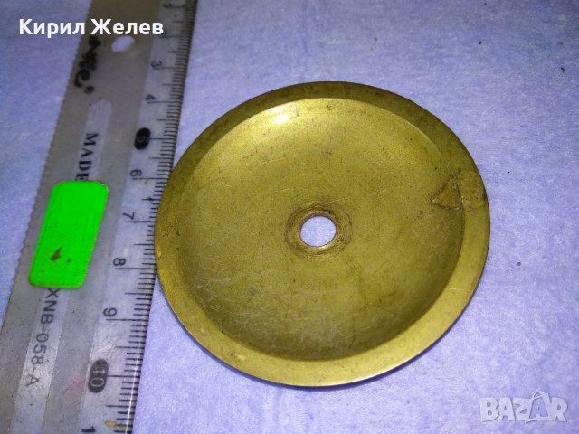 СТАР БРОНЗОВ ЕЛЕМЕНТ КАПАЧЕ За РЕСТАВРАЦИЯ ЧАСТИ ДЕКОРАЦИЯ 41316, снимка 7 - Други ценни предмети - 43804098