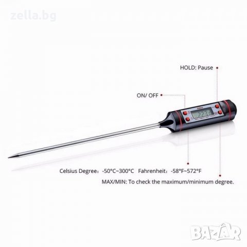 Кухненски термометър дигитален електронни за течности със сонда пръчка цена нов, снимка 6 - Друга електроника - 35263677