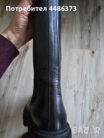 български боти от естествена кожа, снимка 5 - Дамски боти - 52923900