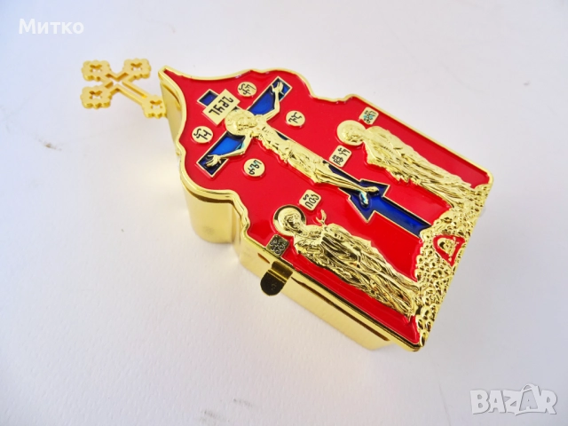 Нов православен комплект за причастие с потир, кръст, снимка 7 - Други ценни предмети - 51935368