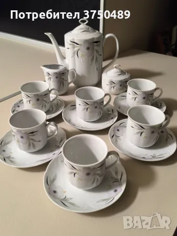 Баварски порцеланов сервиз за кафе, снимка 5 - Сервизи - 50149789