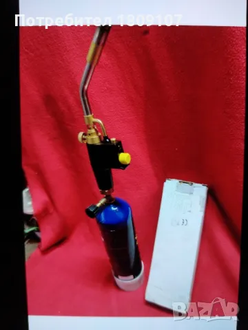 Нова Газова горелка с пиезо запалване и зареждаща се бутилка 1.300 л, снимка 3 - Други инструменти - 48421947