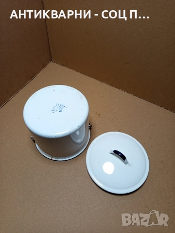 Соц Стара Емайлирана Съдинка За Мляко 3лт. , снимка 8 - Антикварни и старинни предмети - 51913736