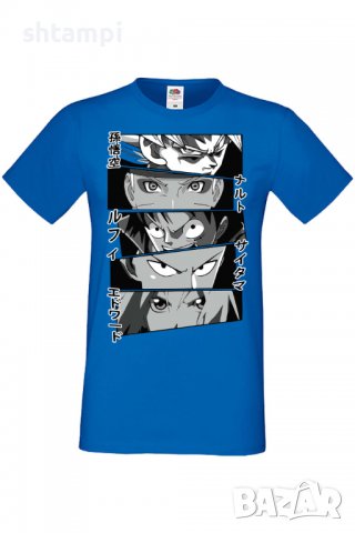 Мъжка тениска Anime Heroes Naruto Goku Luffy Sakura,Анимация,игра,Празник,Повод,, снимка 4 - Тениски - 38074950