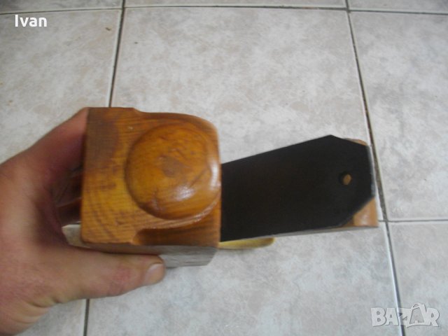 Ретро-Руско Ръчно Ренде-48мм-Буков корпус с Кокалена Дръжка-Ретро Качество-Отлично-Голямо, снимка 10 - Други инструменти - 33260051