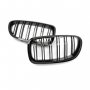 Решетки Бъбреци за БМВ BMW 5 серия F10 F11 2010+ Черен Гланц Двойни, снимка 6