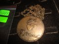 МЕСИНГОВ АРТ МОДЕН МЕДАЛЬОН КОЛИЕ - ПРИЯТЕЛСТВО с ВЕРИЖКА 22775, снимка 5