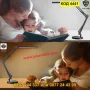 LED настолна лампа със стойка и чупещо се рамо - КОД 4441, снимка 9