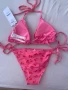 Дамски розов бански от две части , снимка 2