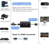 НОВ Scart към HDMI конвертор, мъжки Scart In HDMI Out конвертор поддържа Full HD 720P/1080P..., снимка 5