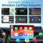 Безжичен CarPlay адаптер (2025) за iPhone - Plug & Play USB конвертор, автомобили 2016+ и iOS 10+, снимка 5