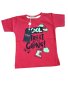 Червена детска тениска с интересна щампа печат  , снимка 1 - Детски тениски и потници - 40399582