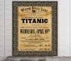 Титаник кораб постер плакат за дома ресторант кафе бар