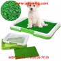 Кучешка тоалетна с решетка и изкуствена трева - КОД 2206, снимка 1 - За кучета - 26722370