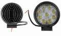 Халоген LED кръгъл работна лампа 27W (3W x 9pcs) 9-32V Кола Мотор АТВ, снимка 1 - Аксесоари и консумативи - 28213226