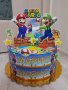 Картонена торта Супер Марио, снимка 1 - Декорация - 44027706
