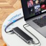 12 в 1 USB C хъб, USB-C докинг станция за лаптоп, троен дисплей тип C адаптер,, снимка 4