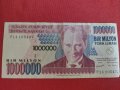 Рядка банкнота 1 000 000 лири Турция уникат перфектно качество за колекция декорация 28375, снимка 1 - Нумизматика и бонистика - 37133748