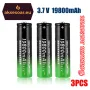 2 бр. нови бързо зареждащи се батерии 18650 с високо качество 9800 mah 3.7V 18650 Li-ion батерия за, снимка 3