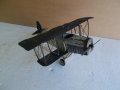 Старо колекционерско ръчно-изработено самолетче Първа световна война 