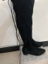 Нови чизми велурени размер 37, снимка 1 - Дамски ботуши - 44066616