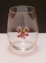 Декорирана стъклена коледна чаша, снимка 3