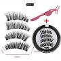 Комплект мигли с 4 магнита Magnetic Lashes, Eстествен косъм, Черен + Подарък апликатор., снимка 2