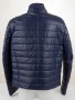 Тъмносиньо ватирано мъжко яке естествена кожа марка Giorgio di Mare - XL/2XL, снимка 3