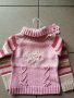Детско поло, пуловерче розов цвят за 3 год, 98 см височина, снимка 1 - Детски пуловери и жилетки - 35284012