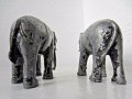 Метален слон, 2 бр,  фигура пластика  метал, слонове, снимка 3