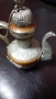 колекционерски меден чайник със сребърен обков, снимка 1