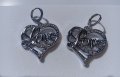 Дамски комплект синджирче LOVE, висулка и обеци, щампа 925, нов , снимка 9