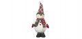Коледна декоративна фигура, Снежен човек с карирана жилетка, 61см 