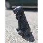 Фигура - статуя от бетон на куче Кокер Шпаньол - патирана в черен и бял цвят, снимка 13