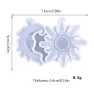слънце и луна силиконов молд форма фондан училище смола бижу висулка обеци колие, снимка 5