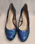 Бутикови сини дамски обувки на ток номер 40 , снимка 2