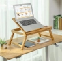 Бамбукова поставка за лаптоп, снимка 2