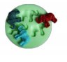 3 малки слончета слонче слон силиконов молд форма фондан гипс смола, снимка 1 - Форми - 33293228